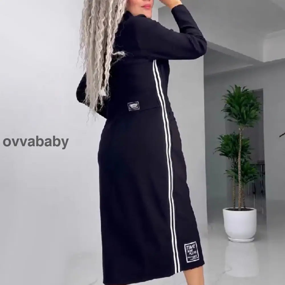 Nea | Langarmkleid mit Schlitz