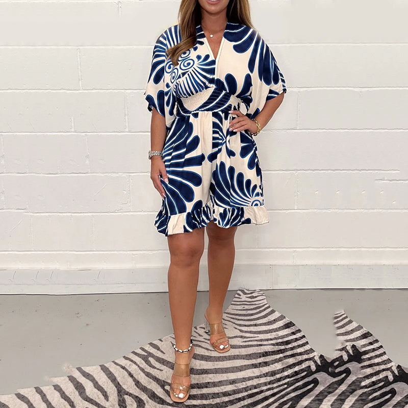 Liana | Lockerer Jumpsuit mit floralen Akzenten