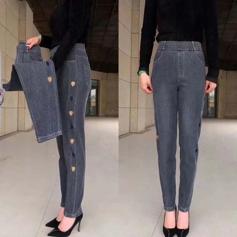 Lisana | Elastische Herzstick-Jeans