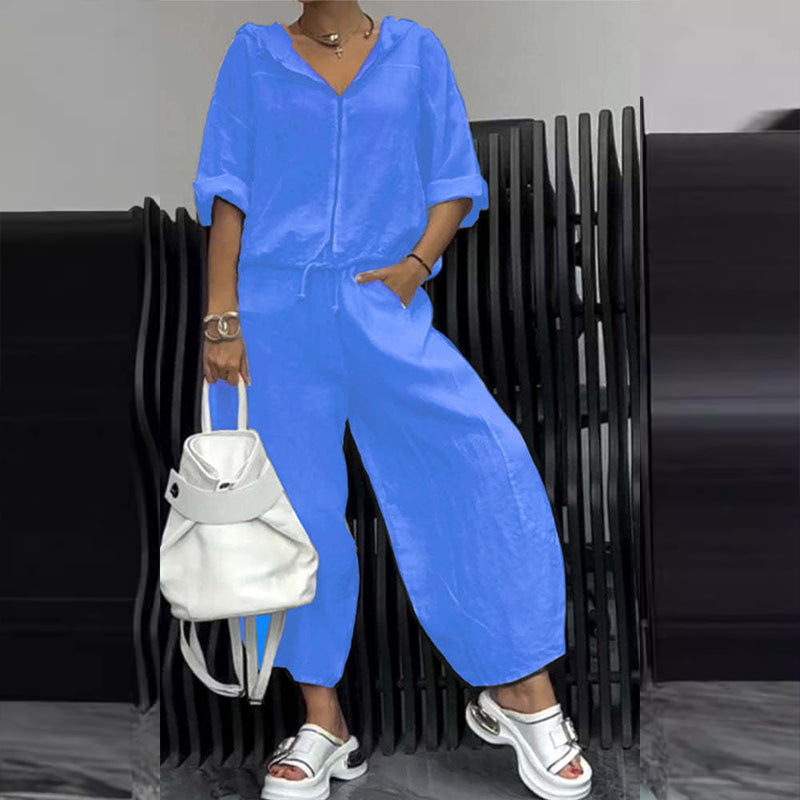 Emery | Stylisches zweiteiliges Set mit lässigem Oberteil und Hose