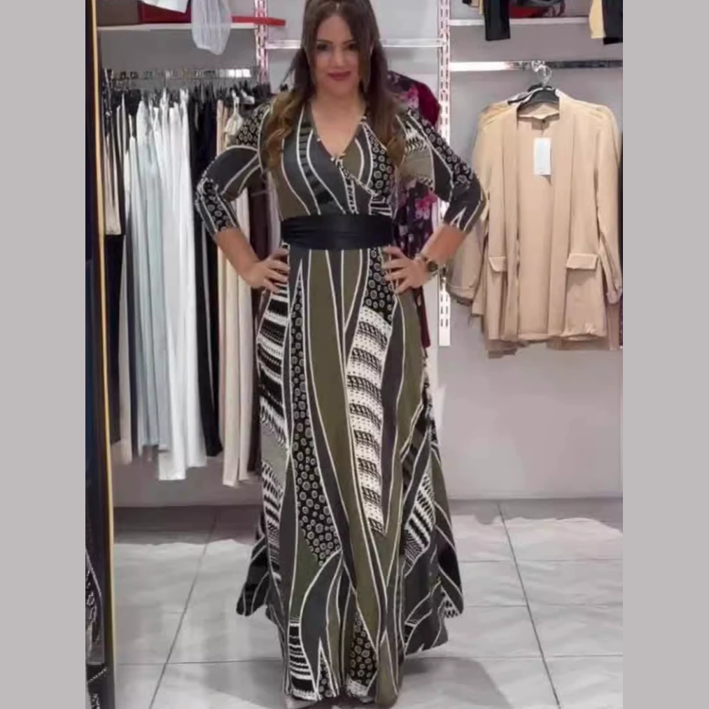 Demi | Abstraktes Vintage-Kleid