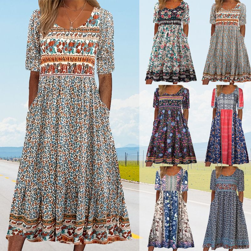 Lucille | Elegantes Bohemien-Kleid für Frauen mit zartem Design