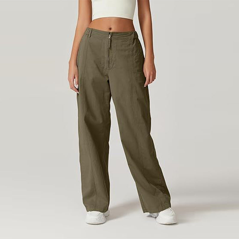 Jeana | Hochtaillierte, lockere Jeans mit Reißverschluss