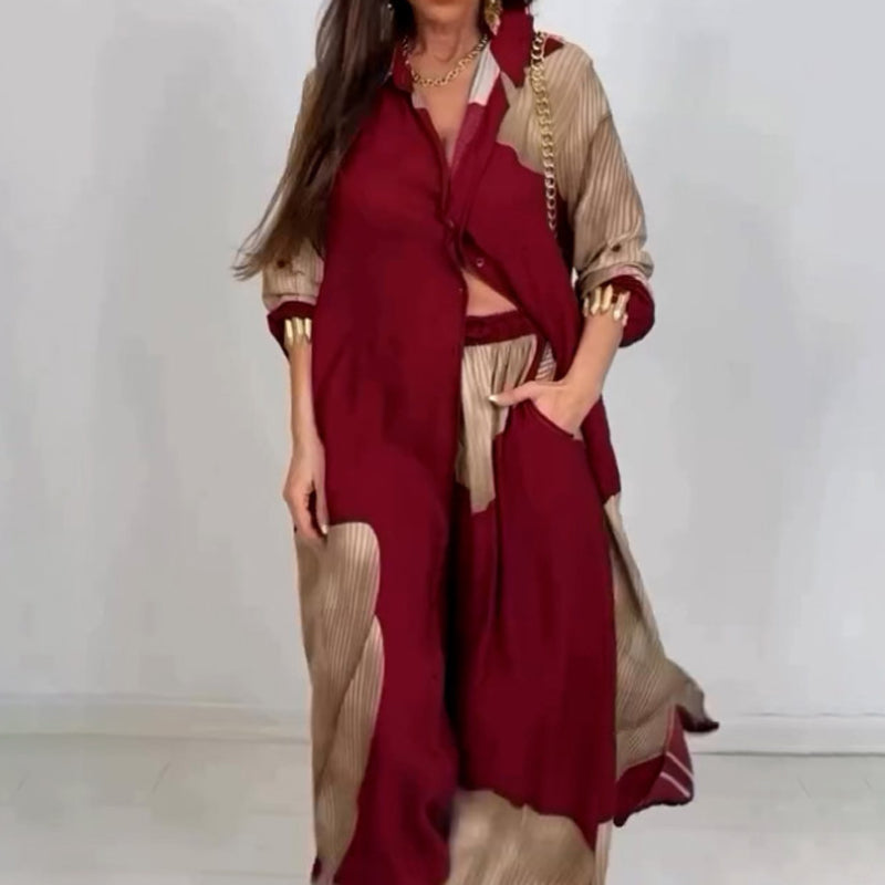 Isiah | Lässiges Herren-Set mit Hemd und Hose mit Kordelzug