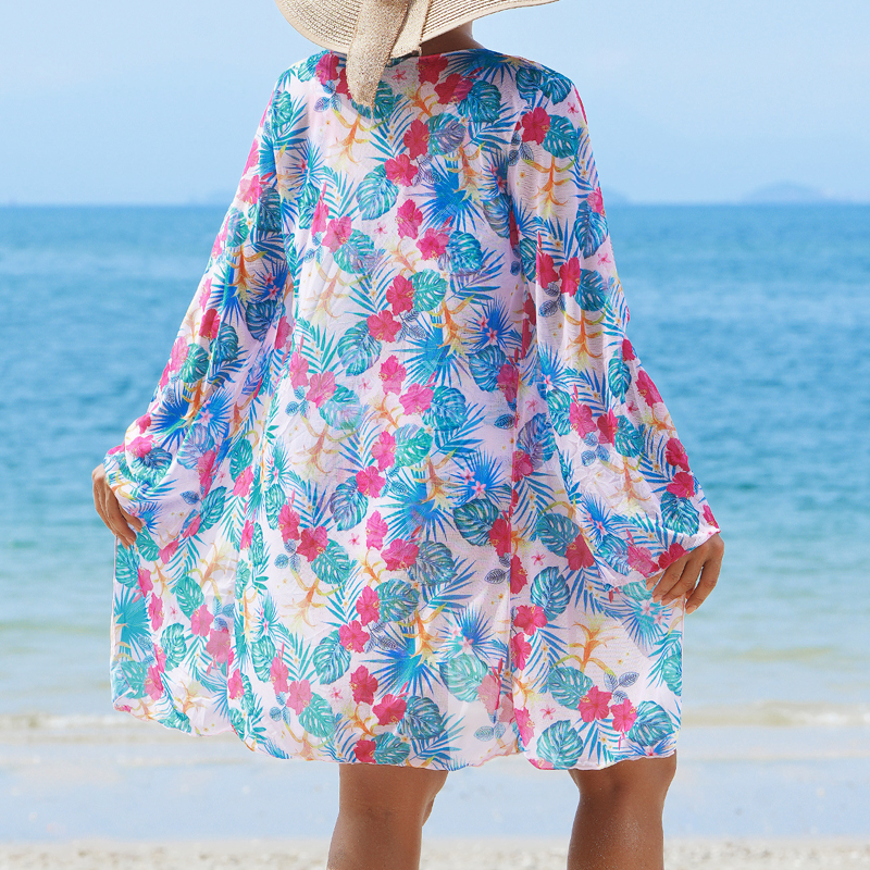 Julia | Modischer 3-teiliger Bikini-Badeanzug mit buntem Muster