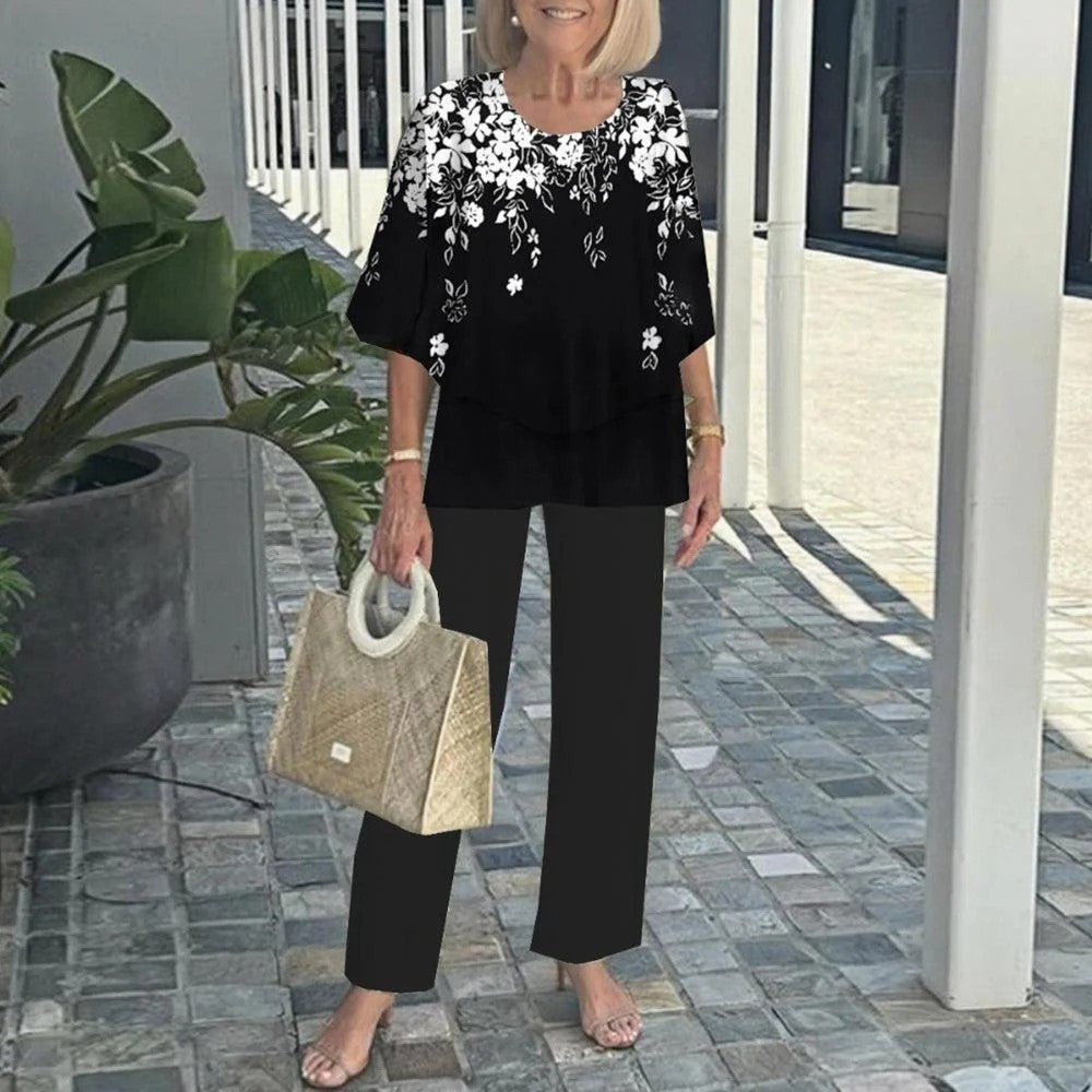 Deija | Relaxed Fit Tunika-Oberteil mit Hose