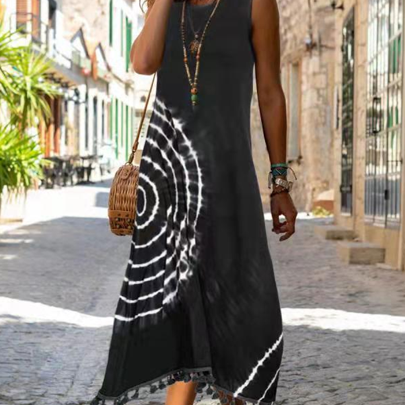 Darcy | modisches ärmelloses Kleid in Midi-Länge