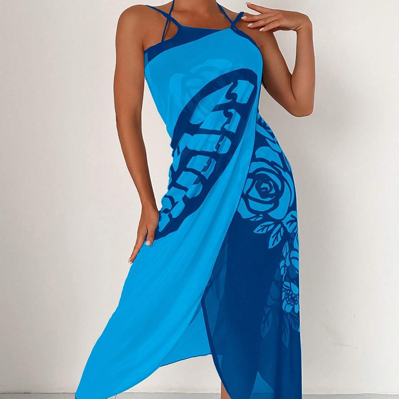 Dahlia | eleganter Badeanzug-Überzug für Damen mit Schmetterlingsmuster