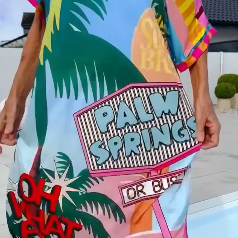 Emale | Kunstvolles Strandkleid