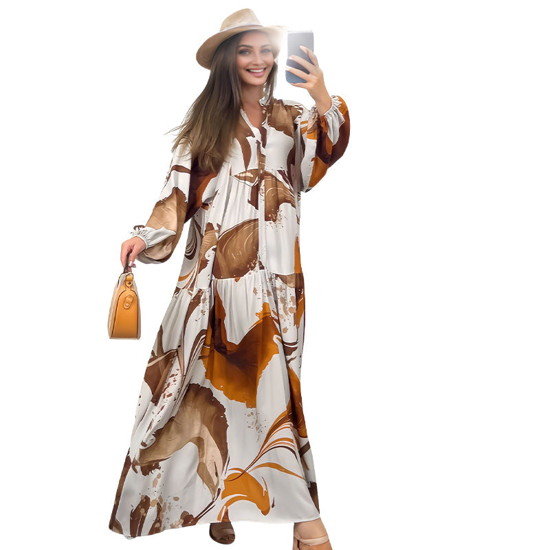 Paloma | romantisches Maxikleid mit zartem Blumenmuster für Damen