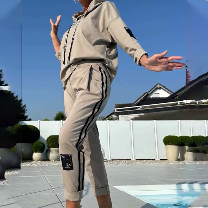 Zora | bequemes 2-teiliges Freizeit-Set für Damen mit Hoodie und Jogginghose