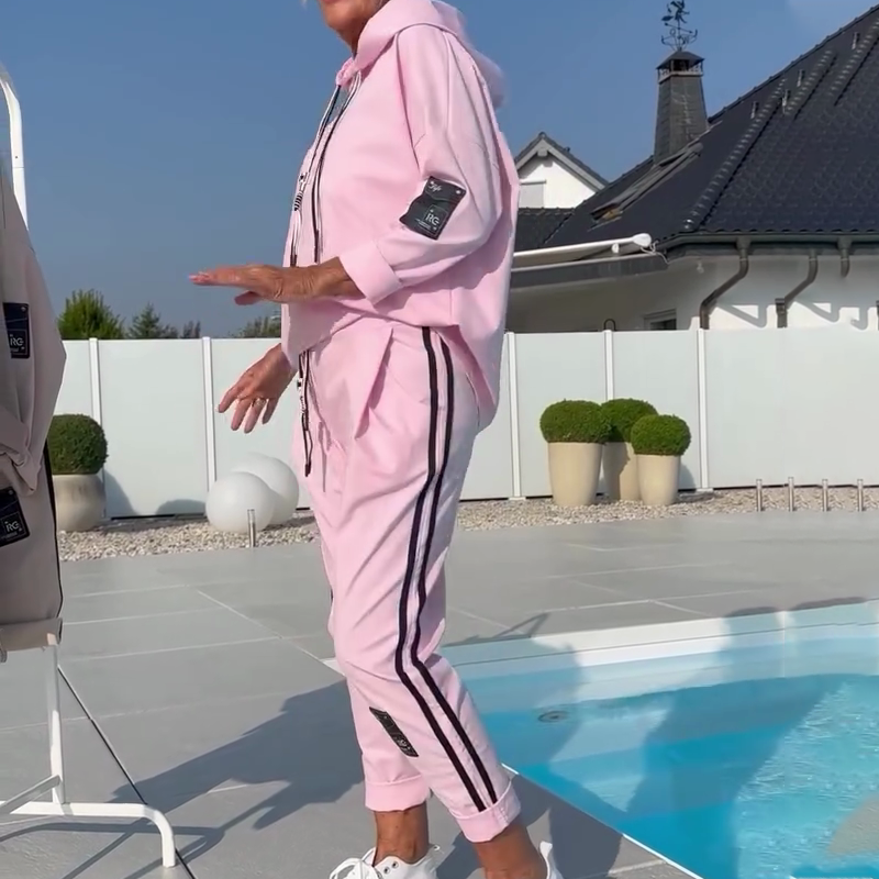 Zora | bequemes 2-teiliges Freizeit-Set für Damen mit Hoodie und Jogginghose