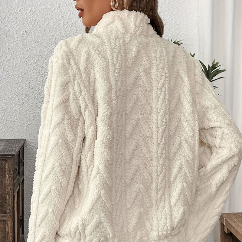 Arva | Sweatshirt mit halbem Reißverschluss