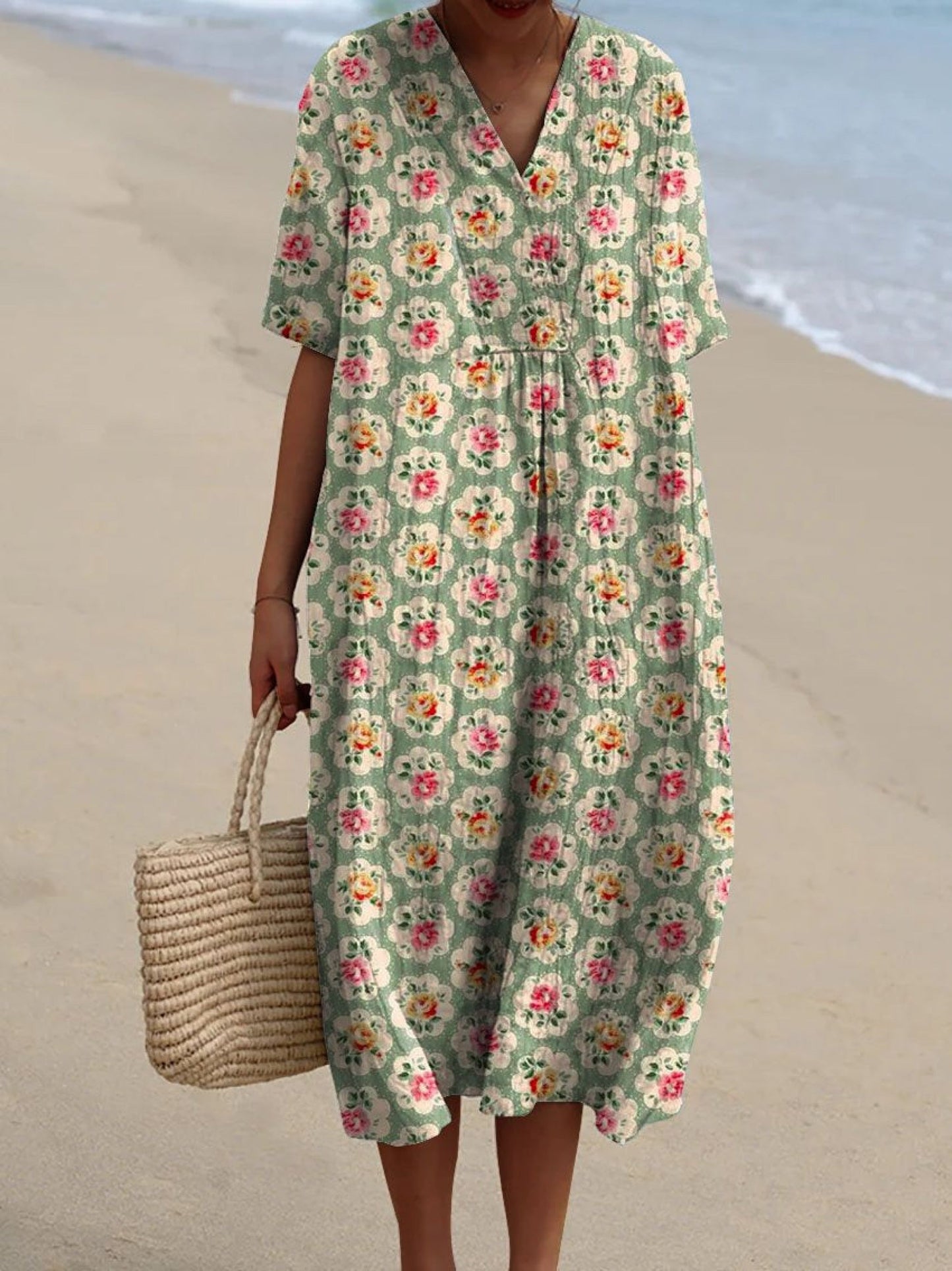 Fem | Vintage-Blumenkleid