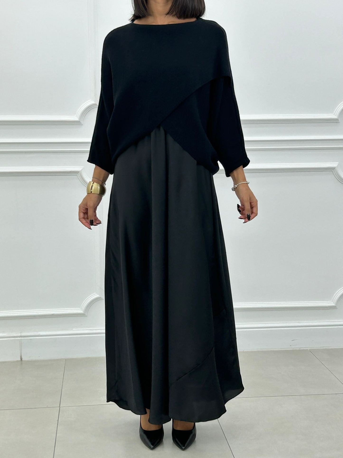 Penelope | Elegantes gestricktes Damenkleid für kühle Tage