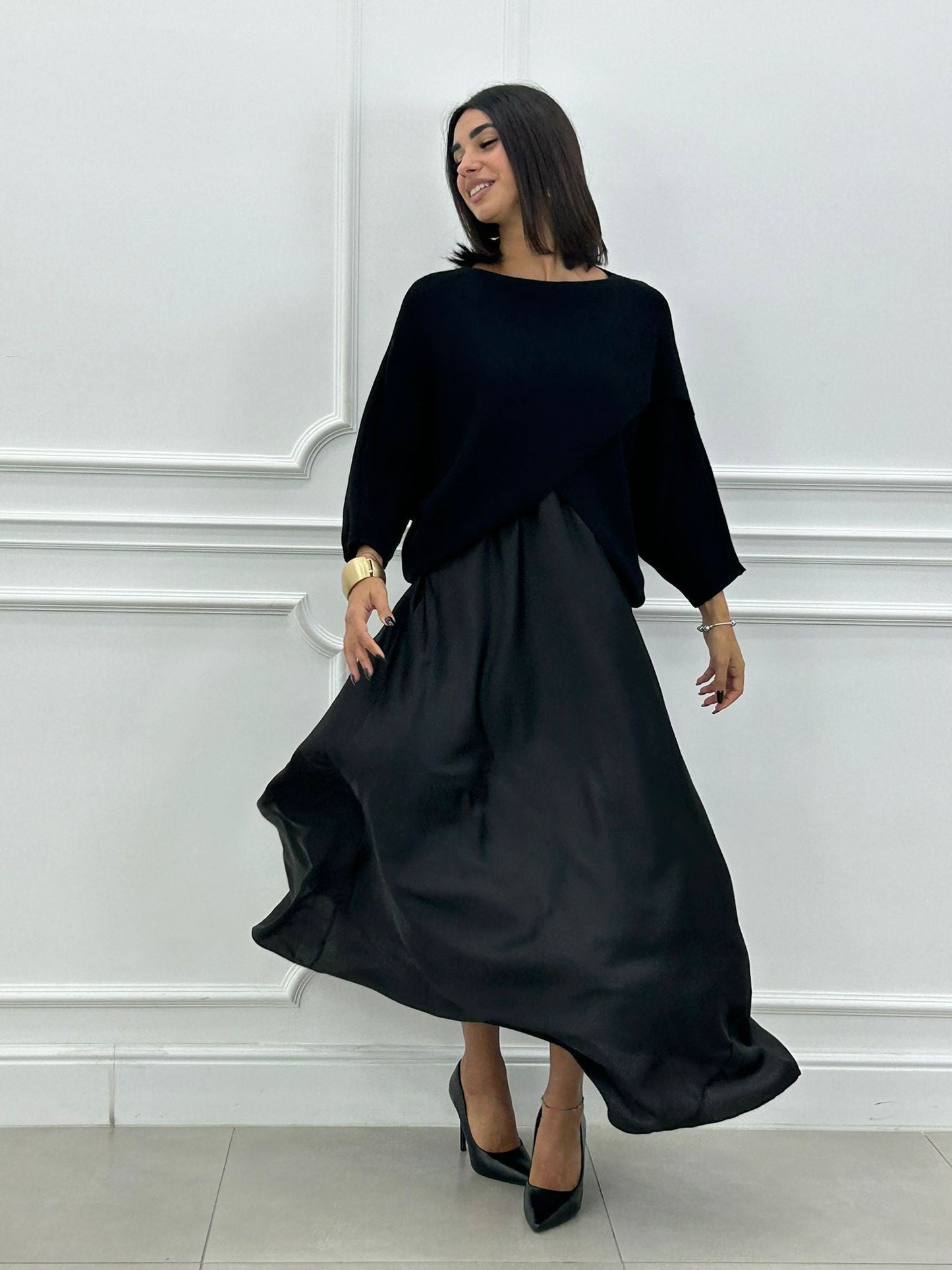 Penelope | Elegantes gestricktes Damenkleid für kühle Tage