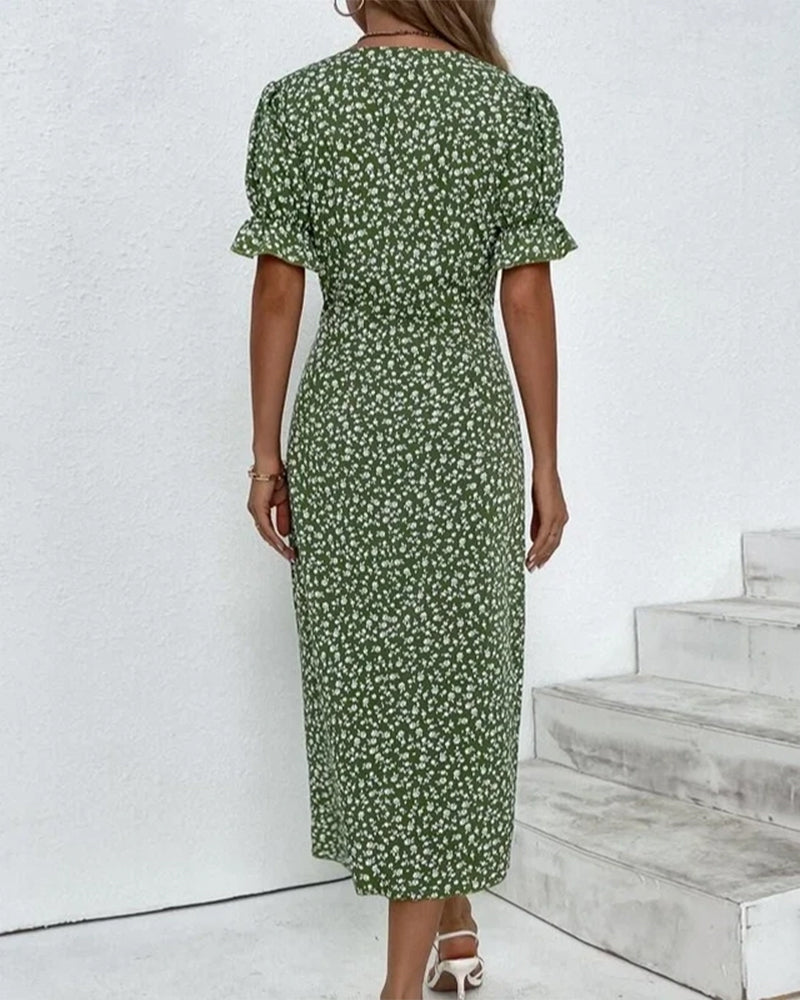 Lisa | Geblümtes Wickelkleid