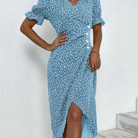 Lisa | Geblümtes Wickelkleid