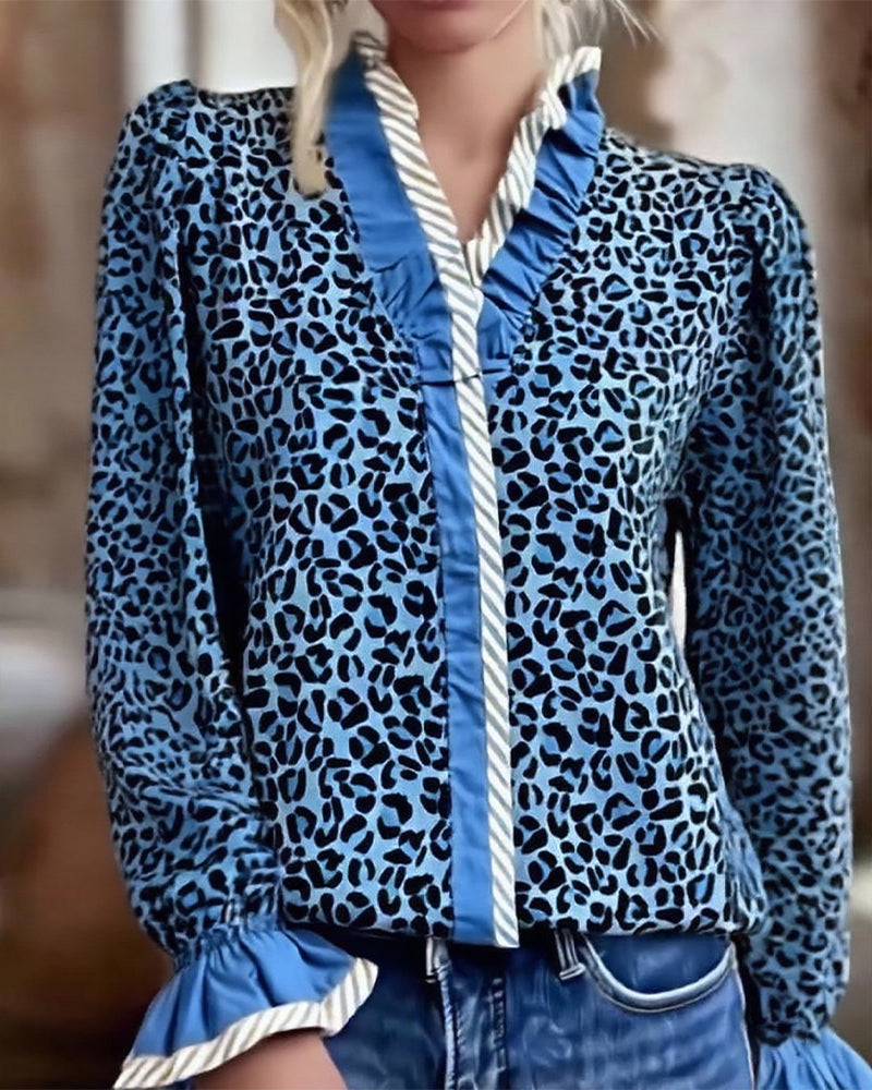 Jonah | Leopardenmuster Bluse