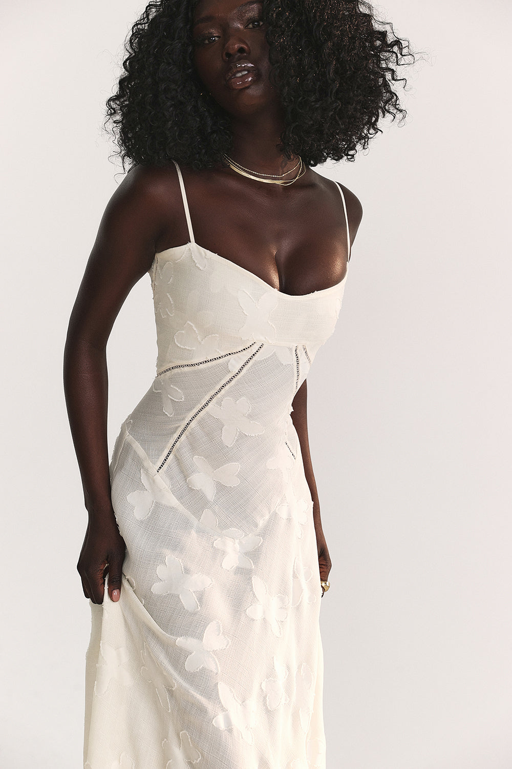 Sadie | Langes ärmelloses Kleid mit klassischem Design