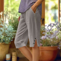 Nam | Casualhose aus Baumwolle und Leinen