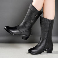 Fiora | Damen-Boots mit Plateau & Blockabsatz