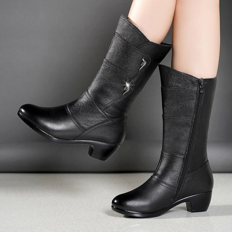 Fiora | Damen-Boots mit Plateau & Blockabsatz