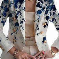 Scarlet™ | Lässige Langarm-Blumen-Anzugjacke für Damen