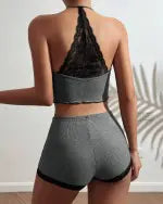 Gloria | Lässiges Zweiteiler-Set mit Waffel-Textur