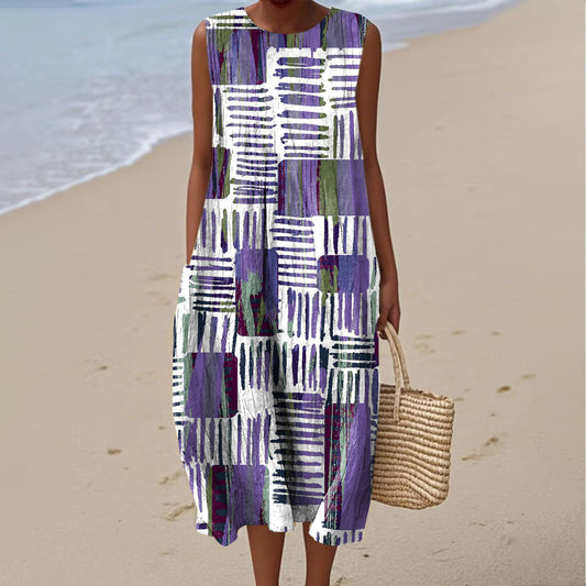 Lyca | Kleid mit Blockprint und Taschen