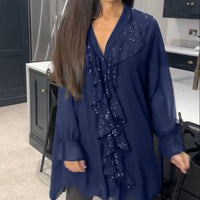 Aurora™ – Elegante Tunika mit Rüschen und Pailletten