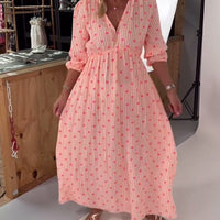 Maisy | elegantes Kleid mit Herzmuster