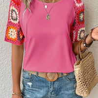 Meribeth | Häkel-Top mit Blumenmuster