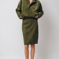 Keilani | luxuriöse Wildlederjacke mit perfekter Passform