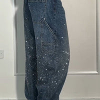 Cris | Trendige Loose-Fit Jeans mit Glitzer