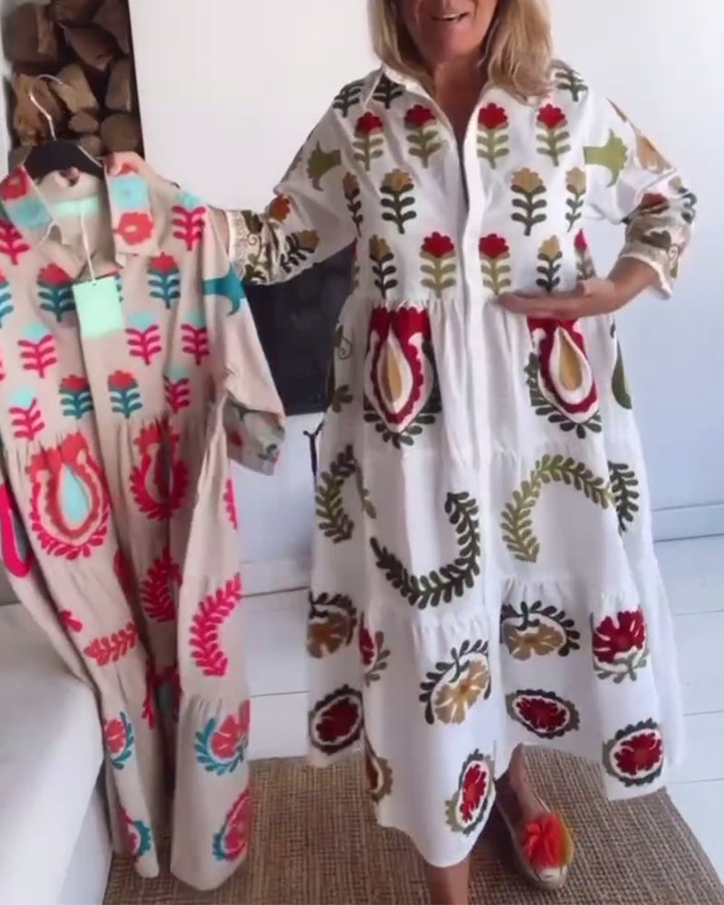 Zia | Kleid mit floralem Grafikdruck