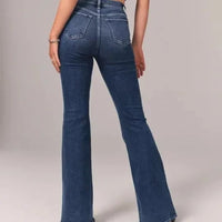 Cienna | Stretch-Jeans mit hoher Taille und weitem Bein
