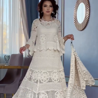 Dalyn | Elegantes Retro-Set mit Spitzen-Ärmeln