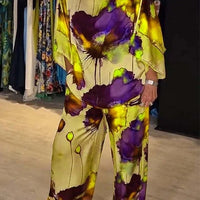 Hilda | Stylisches zweiteiliges Set für Damen mit Blumenmuster