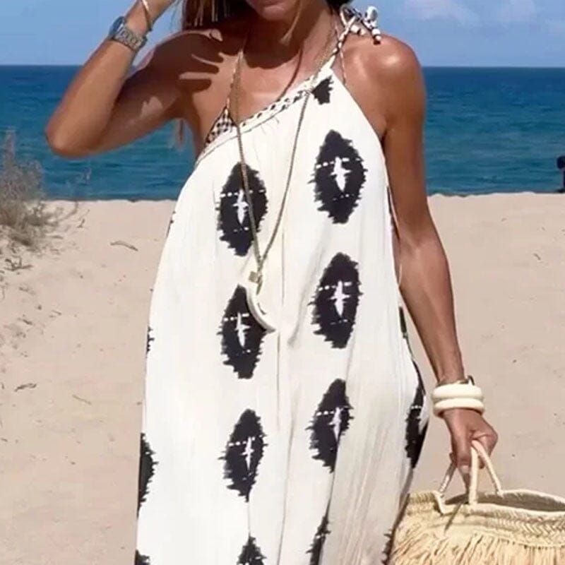 Alaya | Stilvolles Maxi-Kleid mit einer Schulter