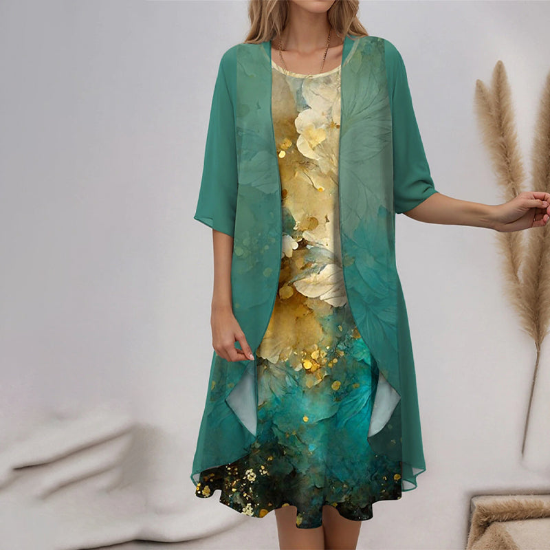 Dhara | Chic & bequem – Blusen- und Kleid-Ensemble