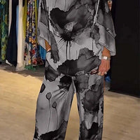 Hilda | Stylisches zweiteiliges Set für Damen mit Blumenmuster