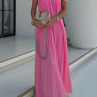 Heidi | Modernes Maxikleid mit Drapierung und Zöpfen