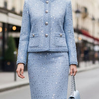 Xeleste | Tweed-Set mit Pailletten