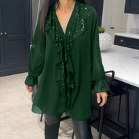 Aurora™ – Elegante Tunika mit Rüschen und Pailletten