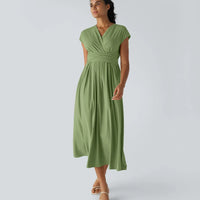 Ella | modisches Wickelkleid mit hoher Taille für Damen