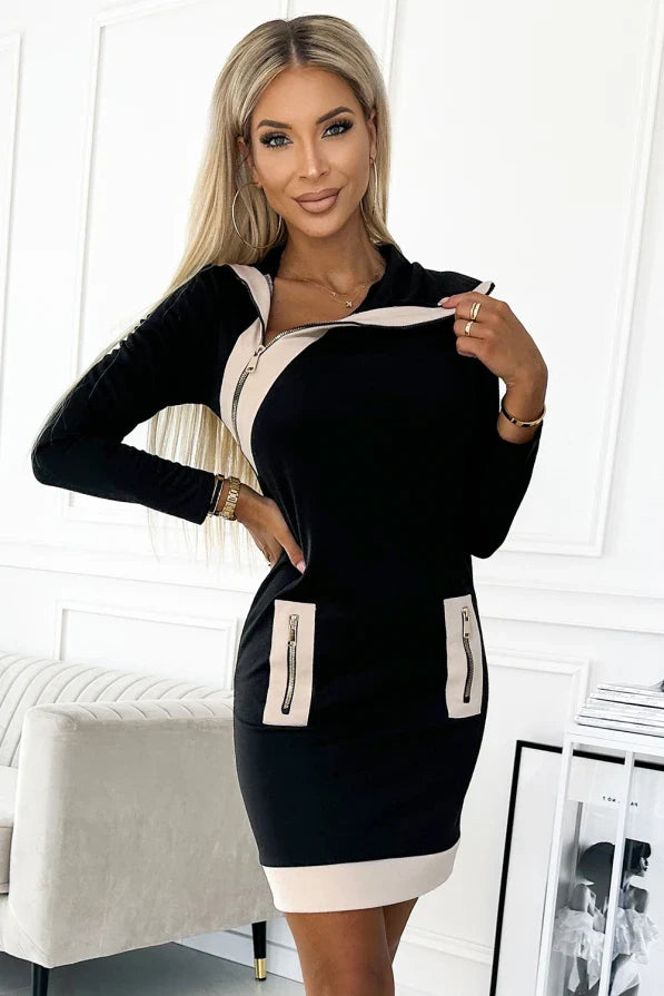 Kamila | Kurzes Damenkleid mit Reißverschluss