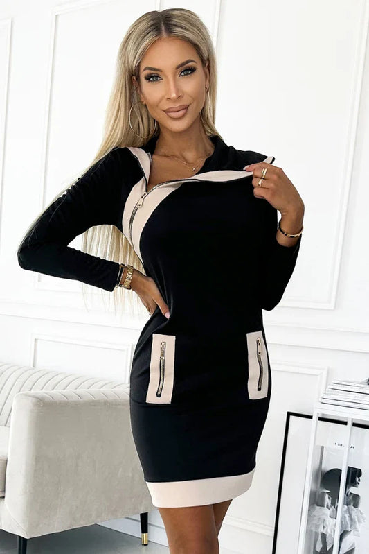 Kamila | Kurzes Damenkleid mit Reißverschluss