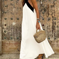 Mandie | Stilvolles rückenfreies Kleid mit Cross-Design