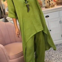 Harley | Zweiteiliger Anzug aus Baumwolle und Leinen für Damen